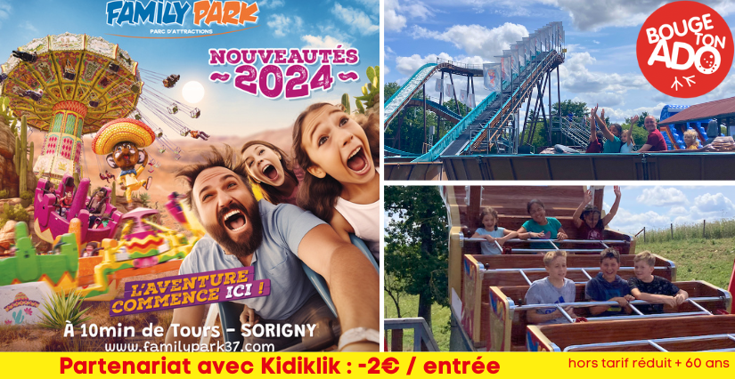 Family Park : des attractions à sensations pour les ados à Sorigny, 10 min de Tours