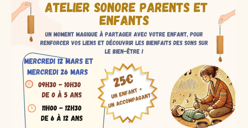 Ateliers sonores pour enfants au Baby Spa de Montbazon