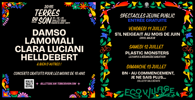 Festival "Terres du son" au Domaine de Candé à Monts - 20ème anniversaire !