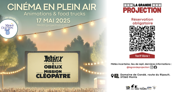 La Grande Projection du film "Astérix et Obélix : Mission Cléopâtre" au profit de Magie à l'hôpital au Domaine de Candé
