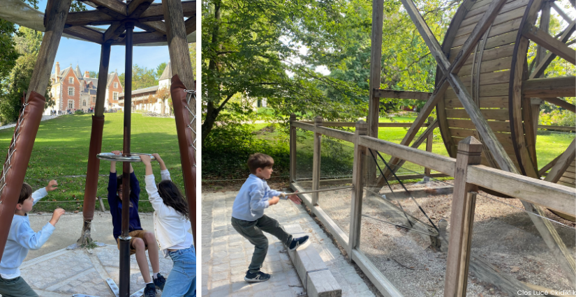 Les jeux-machines de Léonard de Vinci dans le parc du Clos Lucé