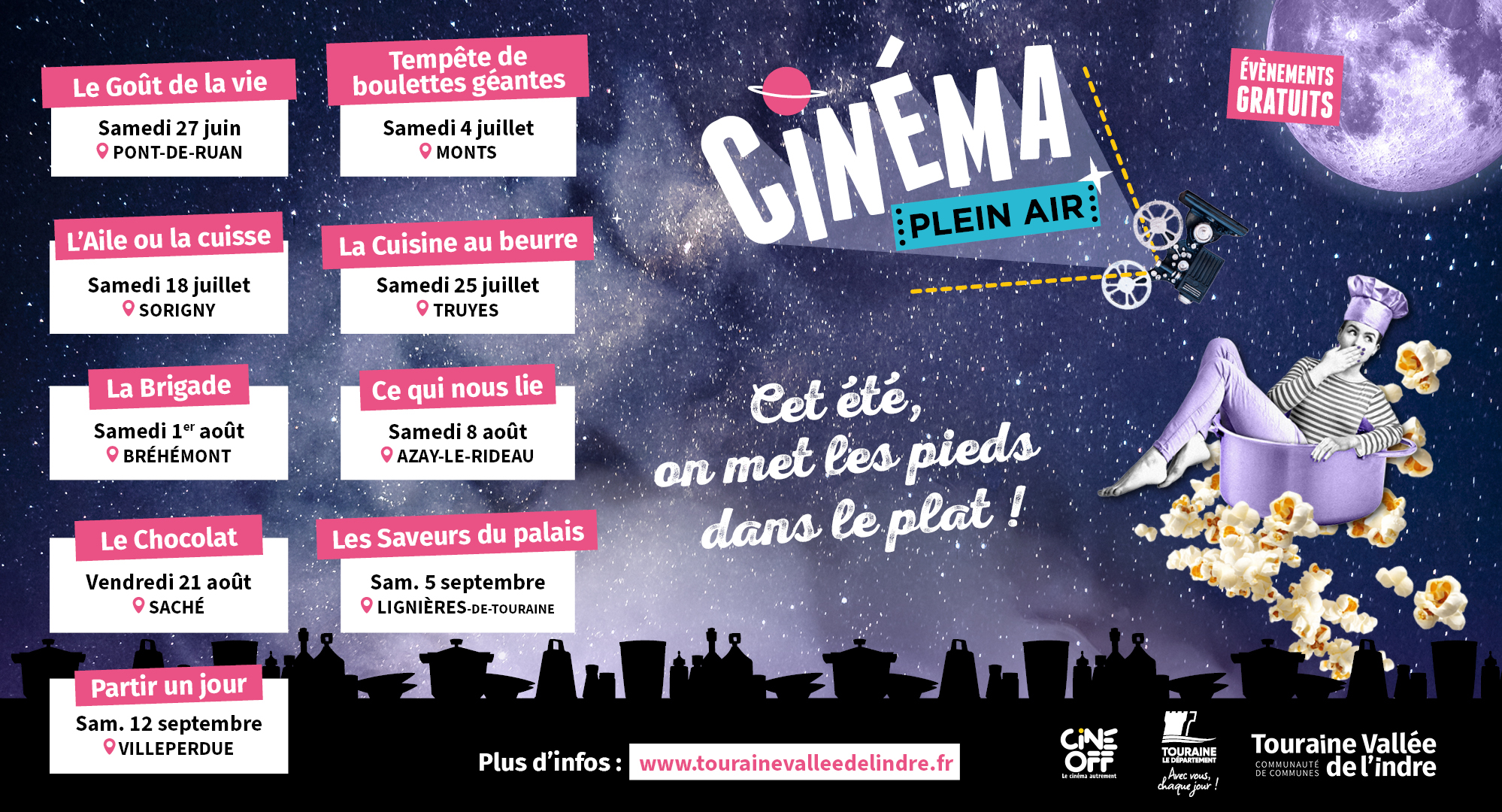 Du cinéma en plein air gratuit : votre rendez-vous de l'été avec la communauté de communes de la Vallée de l'Indre
