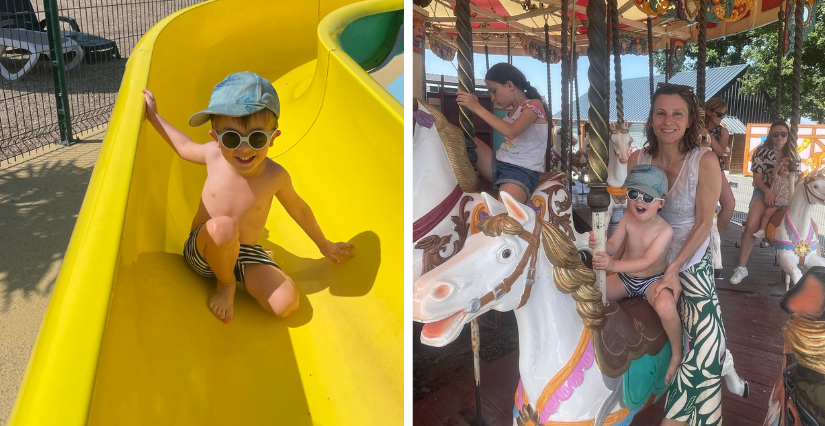 Avec un petit à Family Park