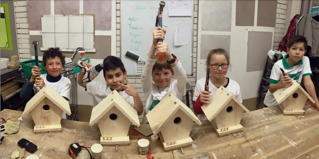 Leroy-Merlin, les ateliers enfants après les cours de bricolage