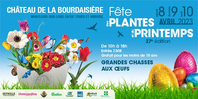 Fête des plantes et du Printemps au Château de la Bourdaisière et Grande chasse aux œufs familiale