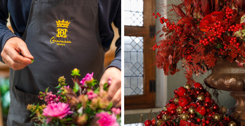 Masterclass d'art floral avec l'atelier floral du Château de Chenonceau, pour les parents