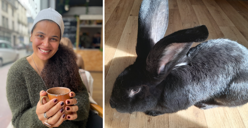 L'Atelier de Légo, rencontre avec un lapin géant des Flandres, à Saint-Paterne-Racan 