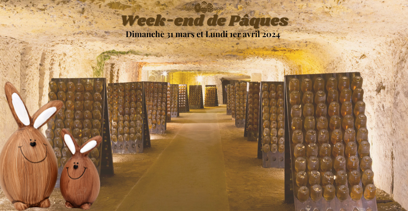 Pâques et chasse aux oeufs en famille dans les Grandes Caves Saint Roch, à Rochecorbon