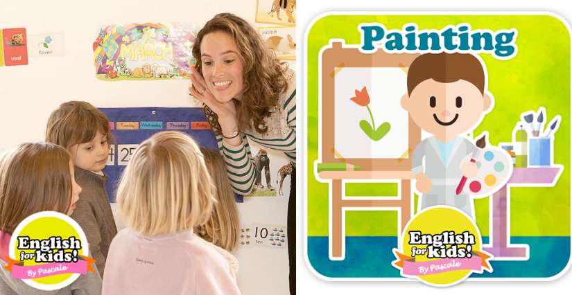 Stage d'anglais "PAINTING" pendant les vacances chez English for Kids ! by Pascale, à Tours