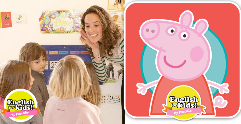 Stage d'anglais "PEPPA PIG" pendant les vacances chez English for Kids, à Tours