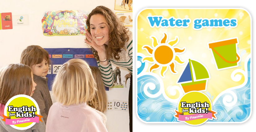 Stage d'anglais pour tout-petits "WATER GAMES" pendant les vacances chez English for Kids ! by Pascale, à Tours