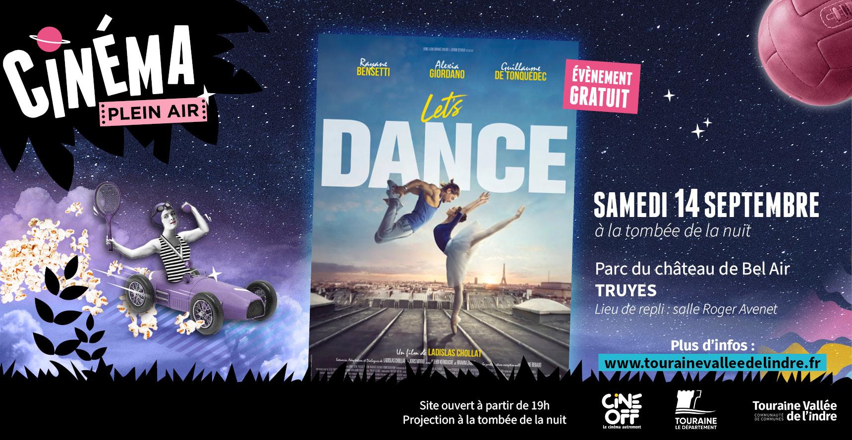 Ciné plein air "Let’s dance", en famille, en Touraine Vallée de l'Indre