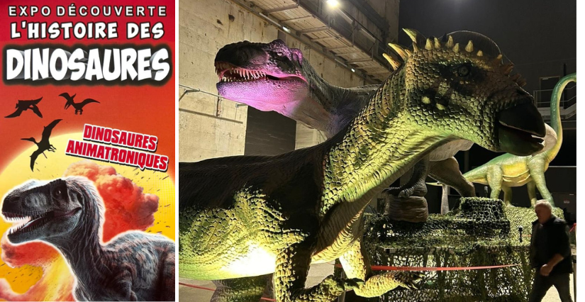"Le Règne des Dinosaures" à Parçay-Meslay L'exposition familiale "L'Histoire des Dinosaures" est à Parçay-Meslay, prés de Tours
