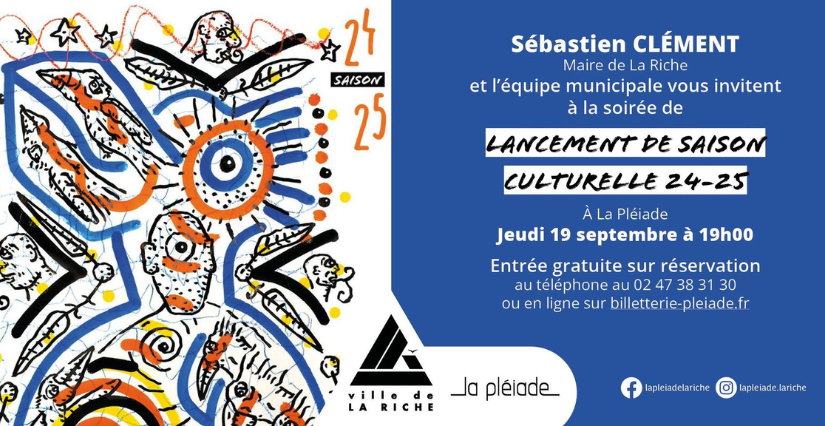 Soirée de lancement de la saison culturelle 2024/2025 de La Pléiade, à La Riche