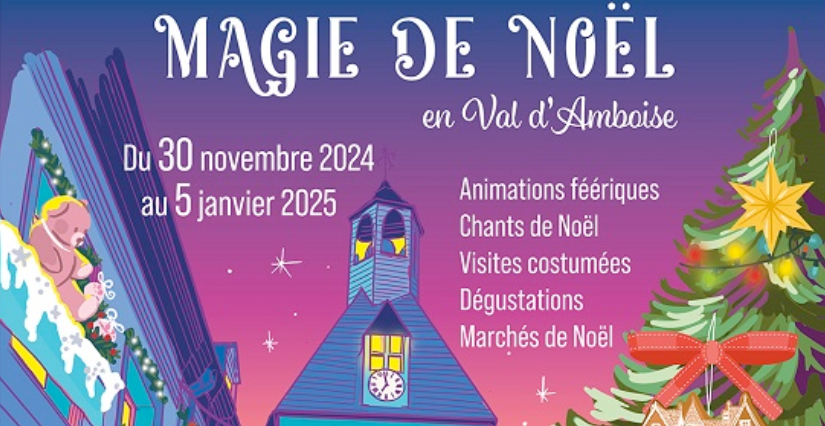 Les rendez-vous de Noël proposés par l'Office de Tourisme Amboise-Val de Loire