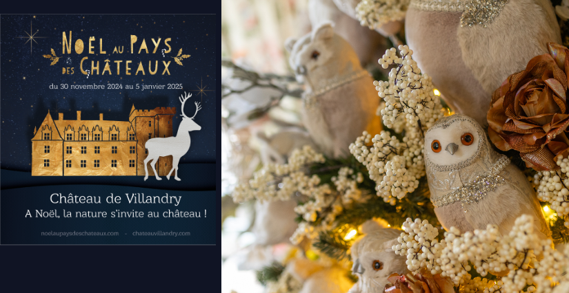 Pour "Noël au Pays des Châteaux", la nature s’invite au château de Villandry ! Expo à voir en famille