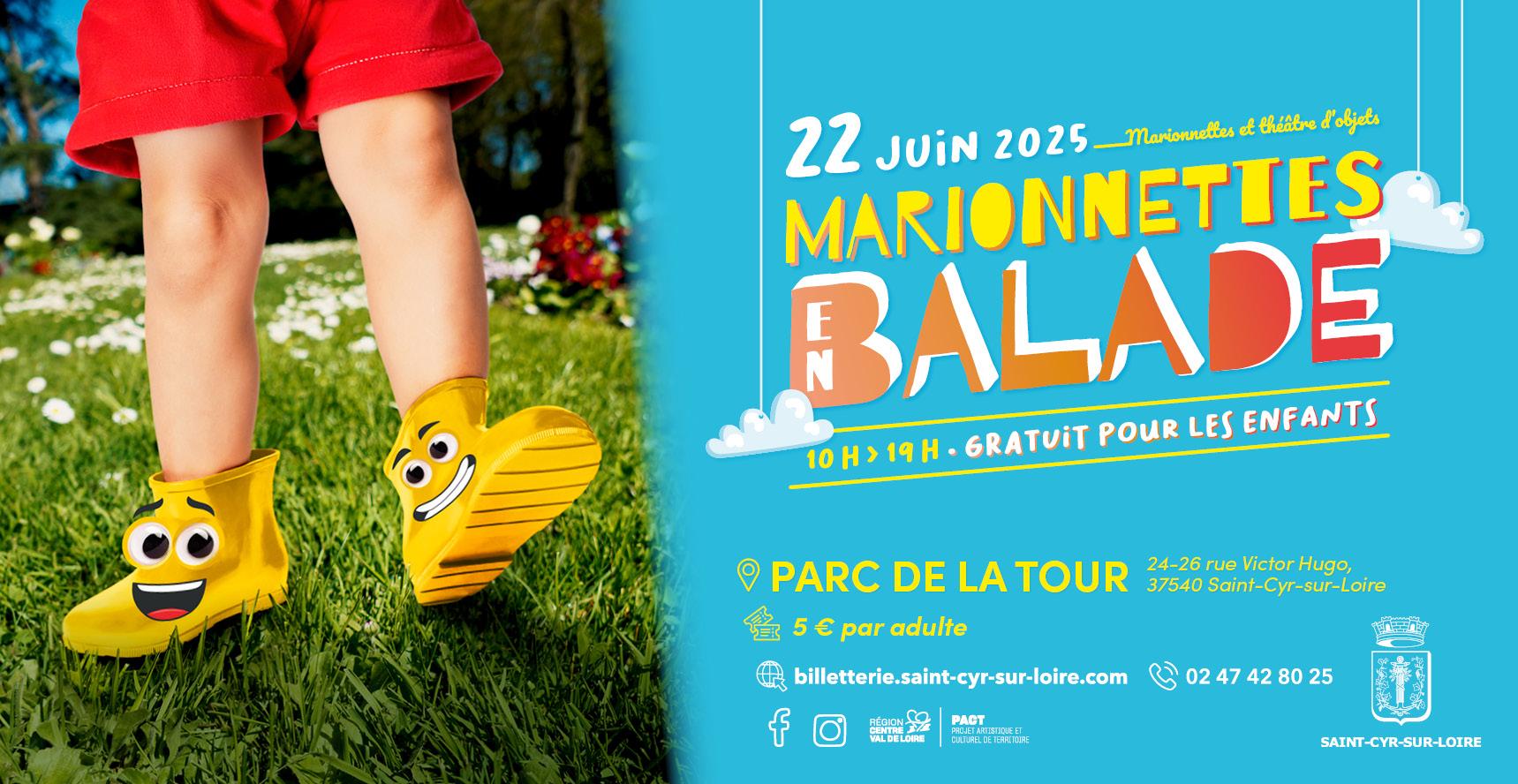 Marionnettes en balade : un événement familial gratuit pour les enfants à Saint-Cyr-sur-Loire