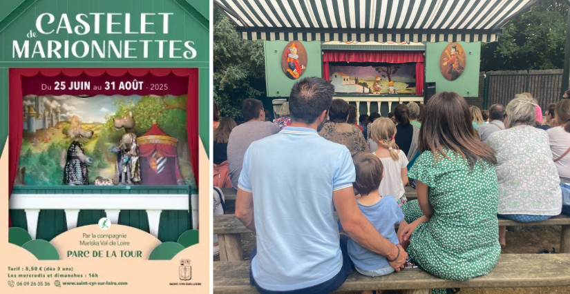 Un été au castelet de marionnettes : des spectacles de marionnettes jeune public au parc de la Tour, à Saint-Cyr-sur -Loire