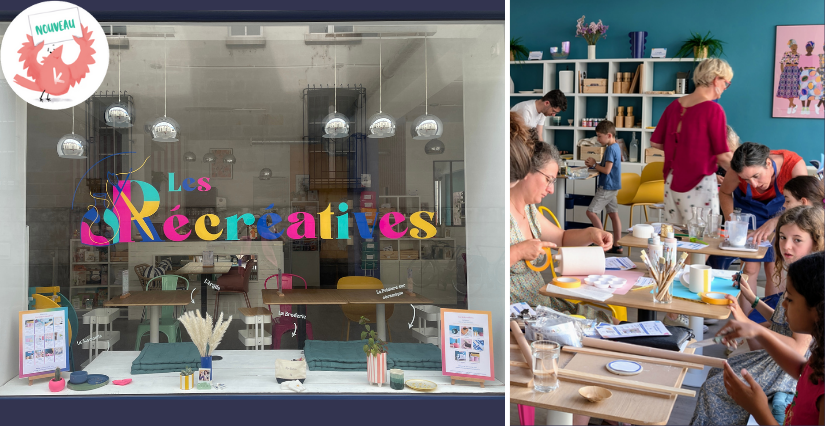 Les Récréatives à Tours : le premier lieu coloré et convivial de loisirs créatifs à Tours pour passer un bon moment en famille ou entre amis