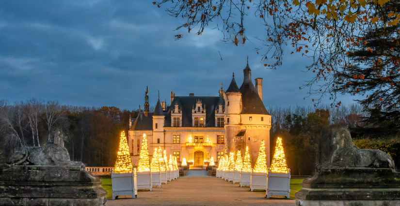 Nocturne au château de Chenonceau, pour "Noël au Pays des châteaux"©
