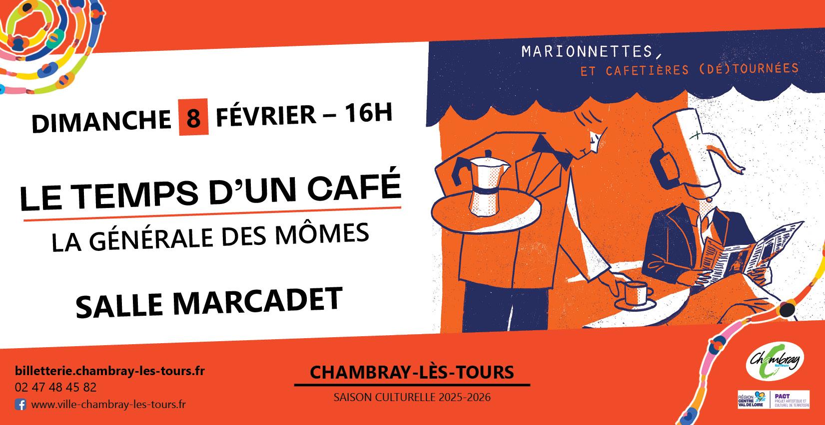 "Le temps d'un café", spectacle de marionnettes pour le jeune public à voir à Chambray-lès-Tours