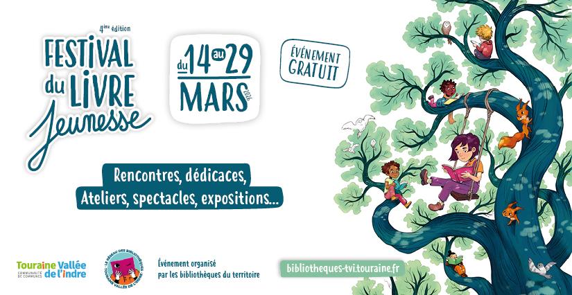 Le Festival du Livre Jeunesse dans les bibliothèques de Touraine Vallée de l'Indre