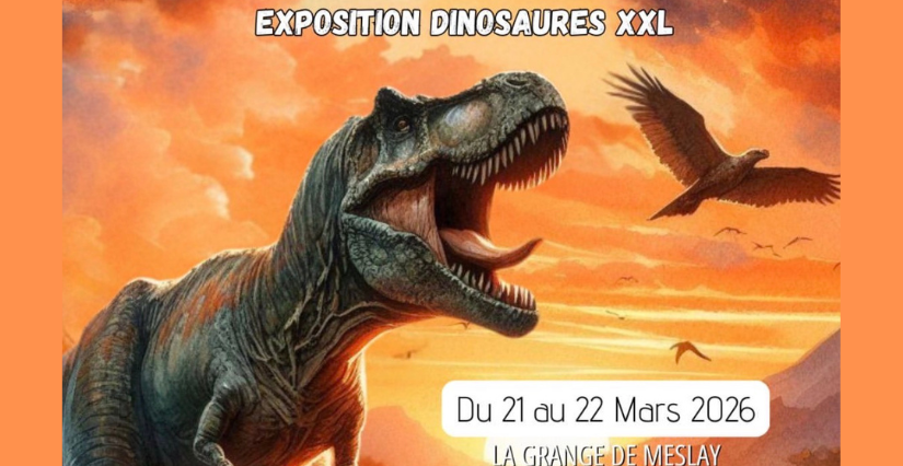L'exposition familiale "Dinosaures XXL"est à Parçay-Meslay, prés de Tours