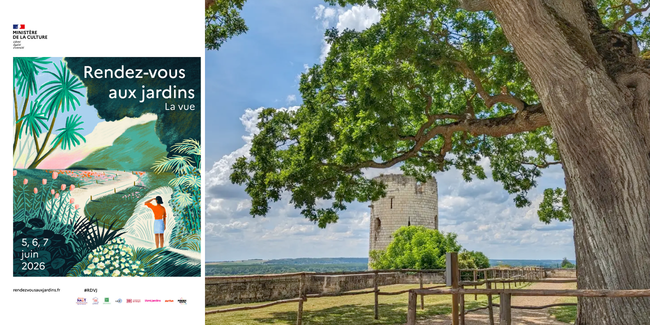 Rendez-vous aux Jardins de la Forteresse de Chinon en famille