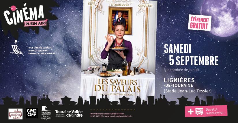 Ciné plein air "Les Saveurs du Palais" en famille, à Lignières-de-Touraine, en vallée de l'Indre 