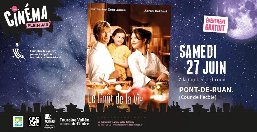 Ciné plein air "Le Goût de la vie" en famille, à Pont-de-Ruan en Touraine Vallée de l'Indre