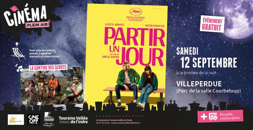 Ciné plein air "Partir un jour" en famille, à Villeperdue en Touraine Vallée de l'Indre