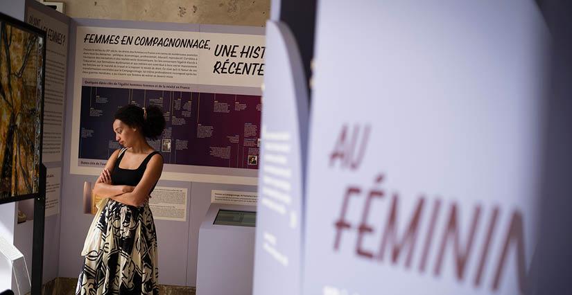 Les visites de l'exposition «Au féminin» au Musée du Compagnonnage à Tours