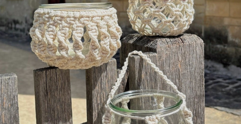 Atelier macramé : création de photophore au Prieuré Saint Cosme, Demeure de Ronsard, proche de Tours