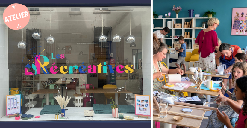 Les Récréatives à Tours : un café convivial de loisirs créatifs avec des ateliers pour ados, adultes et en duo parent-enfants