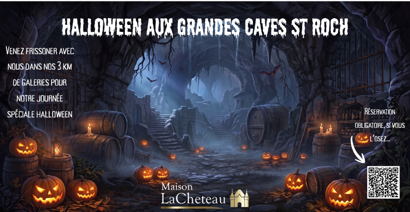 Halloween dans les Grandes Caves Saint Roch à Rochecorbon, à partir de 12 ans
