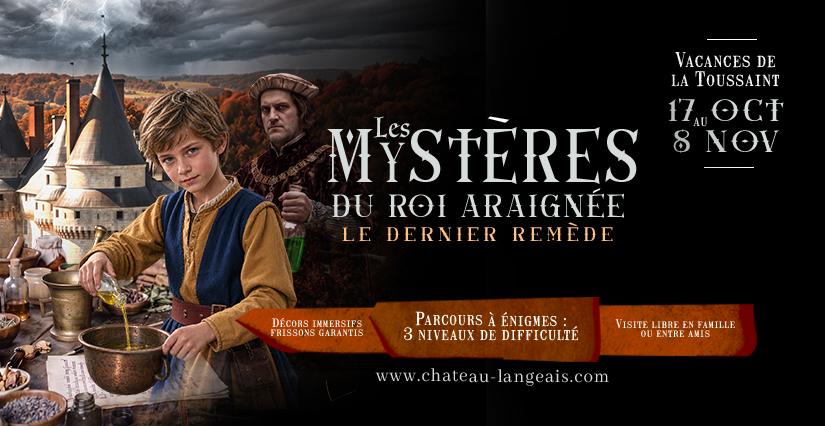 Perçez les Mystères du Roi Araignée pendant les vacances de la Toussaint au château de Langeais
