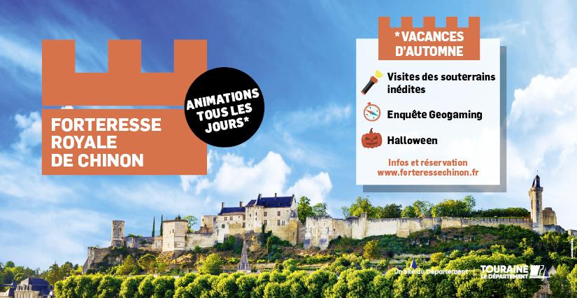Pour les vacances de la Toussaint et Halloween, direction : la Forteresse royale de Chinon !