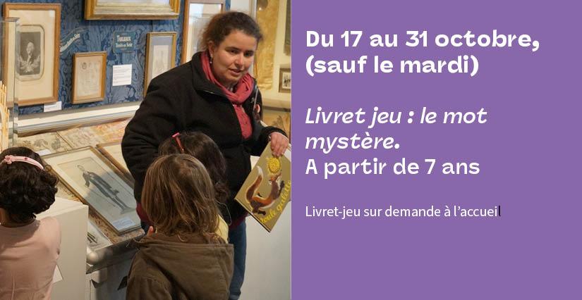 "Livret jeu : le mot mystère" à partir de 7 ans au Musée du Compagnonnage