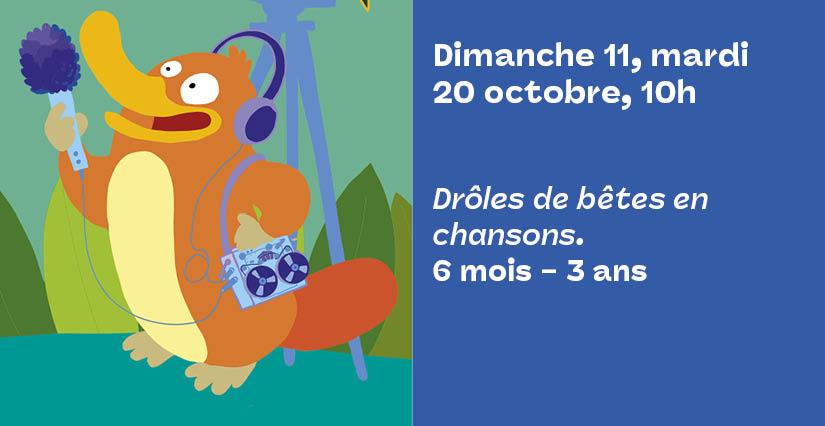 Drôle de bêtes en chansons