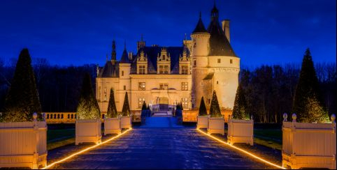 Nocturne au château de Chenonceau, pour "Noël au Pays des châteaux"©